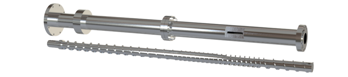 >Vented Type Screw Barrels